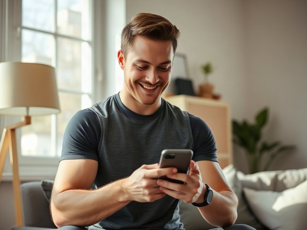 A person enjoying Dr. Kegel on their phone